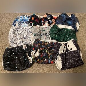 Cloth Diapers and 2 Wet Bags